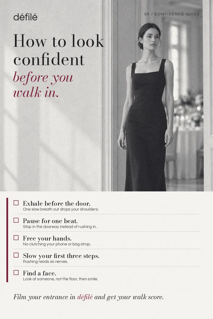 How to look confident before you walk in: a five-point checklist